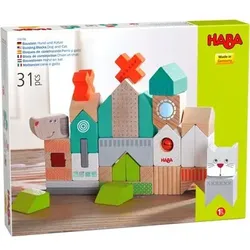 HABA 306086 Bausteine Hund und Katze