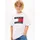 Tommy Hilfiger T-Shirt TOMMY HILFIGER, Jungen, Gr. 92, weiß, Single Jersey, Obermaterial: 100% Baumwolle, unifarben, regular fit normal, Rundhals, eingesetzt abgesteppte Kante, Shirts T-Shirt, Regular fit, für Kinder bis 16 Jahre, Print