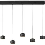 just light. BALLINI 1-flg. 220 cm schwarz Metall