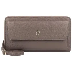 AIGNER Clutch Geldbörse Leder 20 cm  braun