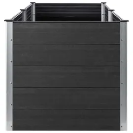 furnicato Hochbeet 200 x 50 x 91 cm Grau