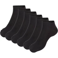 Kurzsocken APOLLO, Damen, Gr. 39 (42), schwarz, Materialmix, Socken, Sneakersocken Bambus, angenehm, Komfort und perfekten Passform