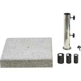 casa.pro Schirmständer Granit 38 x 6,5 x 38 cm Grau