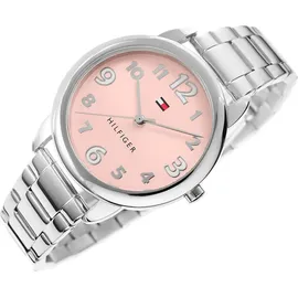 Tommy Hilfiger Uhr mit DREI-Zeiger-Quarzwerkfür die Jugend mit Silbernes Edelstahlarmband - 1720045