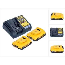 DeWalt Akku-Kit (2x 18V/2Ah plus DCB1104)
