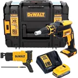 DeWalt DCF 620 E1T Akku Trockenbauschrauber 18 V 30 Nm Brushless + 1x Powerstack Akku 1,7 Ah + TSTAK