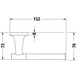 Duravit Starck T Papierrollenhalter 0099374600