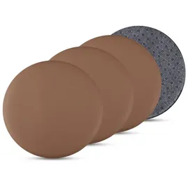 BestLivings Sitzauflage 38 x 38 x 1 cm braun 4-tlg.