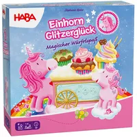 HABA Einhorn Glitzerglück Magischer Würfelspaß Pink
