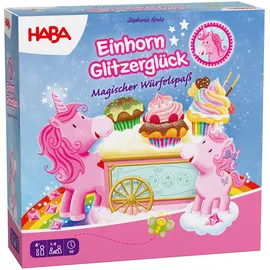 HABA Einhorn Glitzerglück Magischer Würfelspaß Pink