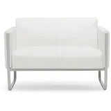 HJH Office Sofa Aruba Kunstleder Polstersofa Couch modern mit Armlehnen