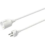Sygonix SY-4872638 Strom Verlängerungskabel 16 A Weiß 5.00 m H05VV-F 3G 1,5 mm2