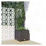 vidaXL Pflanzkübel mit Spalier 40 x 40 x 136 cm Schwarz