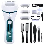 Hornhautentferner Elektrisch - Hornhaut Entfernen -Hornhaut Entfernen Fuß Elektrisch, IPX7 wasserdicht, 3 Geschwindigkeitsstufen Hornhauthobel Elektrisch füße für Hornhaut entfernen(Blau)