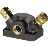 tecwerk Endverteilerdose Gew.G 3/4 Zoll/26,44mm IG,2 Kupplungen DN 7,2