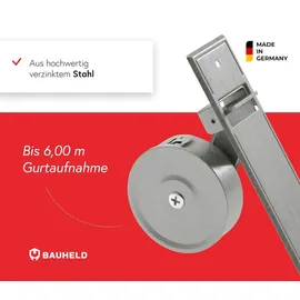 BAUHELD Gurtwickler Unterputz 185mm Maxi mit Abdeckplatte