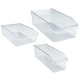 Wenko Kühlschrank Organizer 3er Set transparent