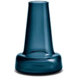 Holmegaard - Flora Vase, langer Hals, H 12 cm, blau