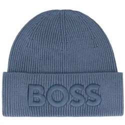 Boss Afox Strickmütze open blue