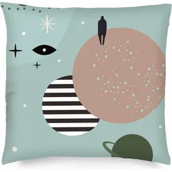 Am I Kissen 40 x 40 cm mit Füllung aus Buchweizenschalen