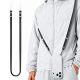 SPIGEN Crossbody Lanyard Strap (Strap 1P + Connector 2P) DA30L - black – iPhone 17 Lanyard Case