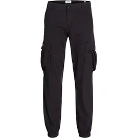 JACK & JONES Kane Jonnie Cuffed Cargohose Black 28 32