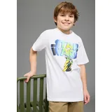 Kidsworld T-Shirt KIDSWORLD "STAR WARS: YODA - Disney Shirt", Jungen, Gr. 140/146, weiß, Single Jersey, Obermaterial: 100% Baumwolle, bedruckt, Basic normal, Rundhals, Shirts T-Shirt, YODA Shirt, modischer Stil, Kurzarm, Basic Passform, aus Baumwolle
