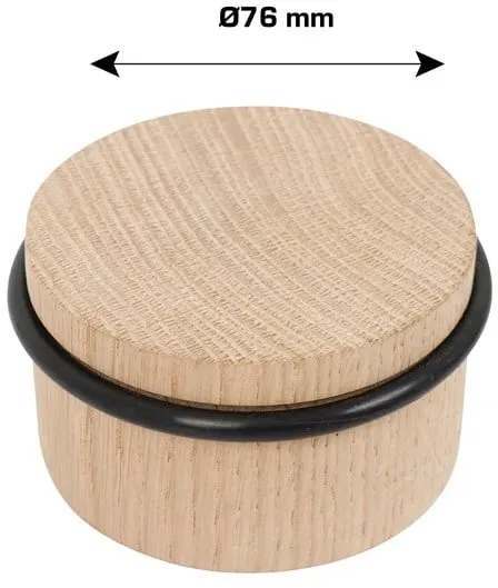 Door stopper Ø76 mm - oak