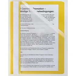 Schnellhefter A5 Polypropylen (PP) gelb
