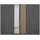 Rauch Drehtürenschrank Lamella 271 x 210 x 54 cm Grau