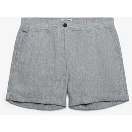 Superdry Mid Rise Linen Shorts Blau 30