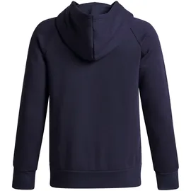 Under Armour Kinder Pullover Rival Flc Flamin Wdmrk 6003781-403 149-160 - Washed Navy - 149-160