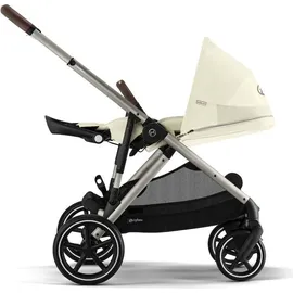 cybex retail gmbh Cybex Gazelle S Kinderwagen inkl. Cot S Babywanne / Kombikinderwagen, Farbe:Seashell / Taupe