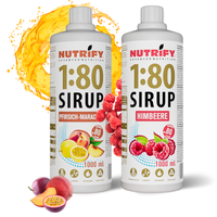 NUTRIFY Vital Drink Bundle 2x 1L für 160 L - Pfirsich-Maracuja & Himbeere
