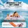Vevor Aufblasbares Schwimmdock 4,57x1,98m Dockplattform mit 1,21x 1,82m Trampolinnetzpool Wassermatte mit schwimmender Plattform und tragbarer