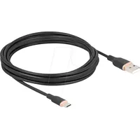 Delock USB 2.0 Kabel USB Typ-A Stecker zu USB Stecker 4 m schwarz