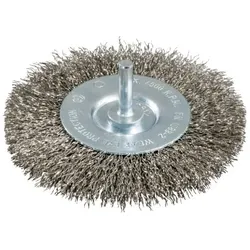 Rundbürste 75x0,3mm/ 6mm, Edelstahl, gewellt, mit 6mm Schaft (630550000)