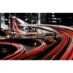 Fototapete PAPERMOON "Photo-Art SHIGEHIRO ONO, STRASSE", bunt, B:4,50m L:2,80m, Vlies, Tapeten