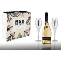 Prosecco Set / Geschenkset - Scavy & Ray Momento Doro Gold 0,75l (11% Vol) + 2x