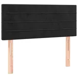 vidaXL Kopfteil Schwarz 90x5x78/88 cm Samt