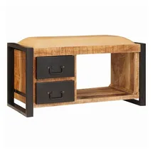 vidaXL Sitzbank mit Stauraum Braun 80 x 35 x 40 cm