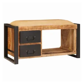 vidaXL Sitzbank mit Stauraum Braun 80 x 35 x 40 cm