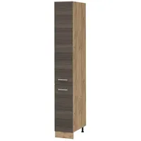 Vicco Apothekerschrank R-Line, Edelgrau/Goldkraft Eiche, 30 cm