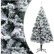 vidaXL Künstlicher Weihnachtsbaum mit Schnee Grün 240 cm