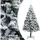 vidaXL Künstlicher Weihnachtsbaum mit Schnee Grün 240 cm