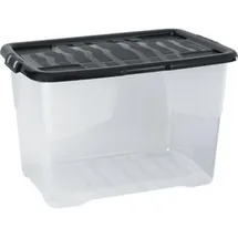 CEP Kunststoff Aufbewahrungsbox 60 x 40 x 37 cm 1-tlg. schwarz, transparent
