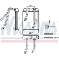 Nissens Wärmetauscher, Innenraumheizung 707227