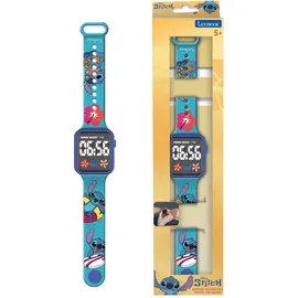 Lexibook Stitch Digitaluhr 12/24 Stunden Blau