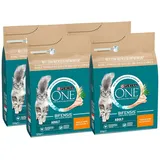 PURINA ONE ADULT Trockenfutter Katze mit Huhn 4er Pack (4 x 2,8kg)