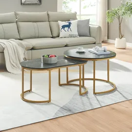 [en.casa] Oppeerg Schwarz Gold 50 x 40 cm